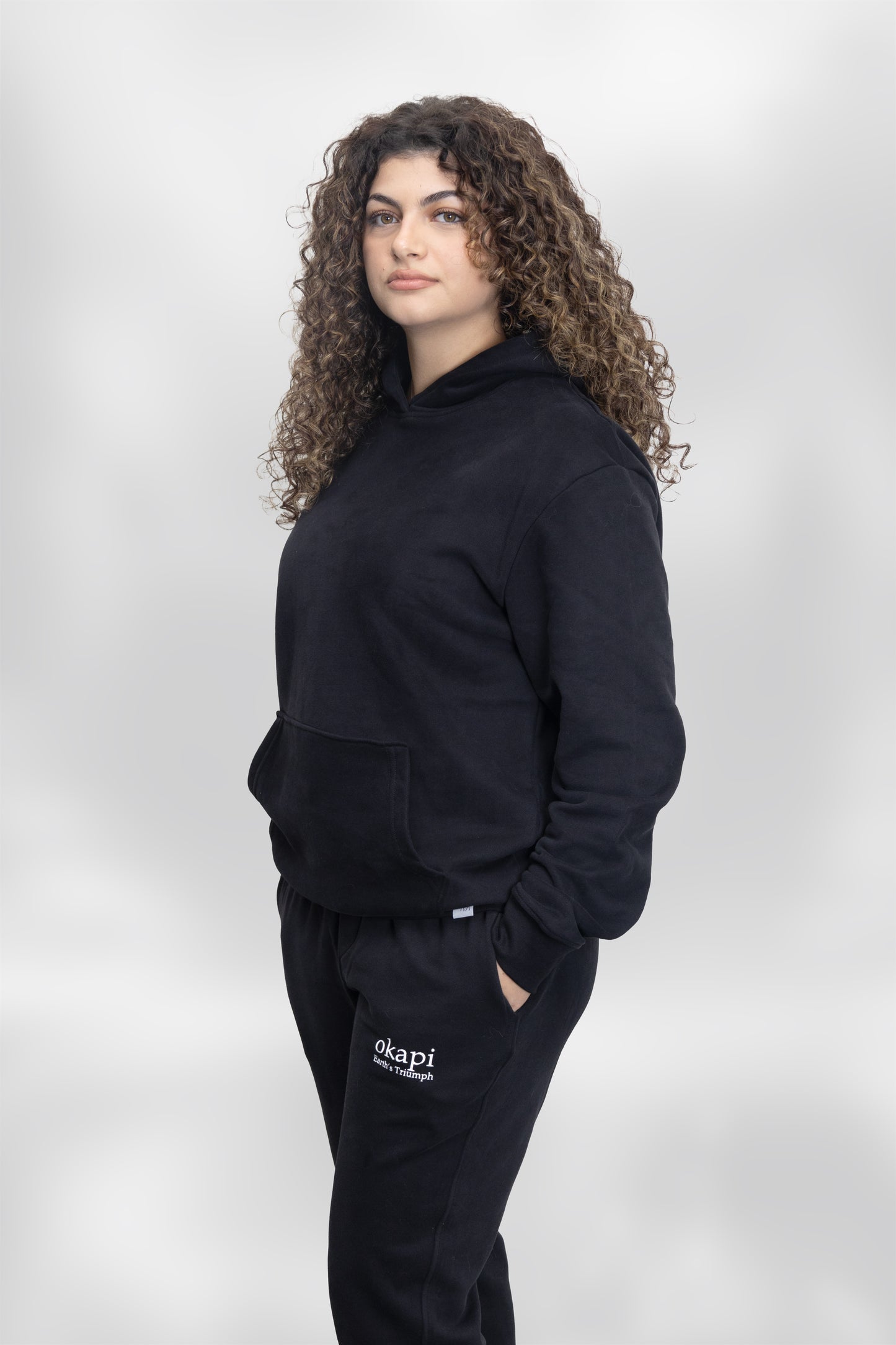 okapi clothing black canopy hoodie