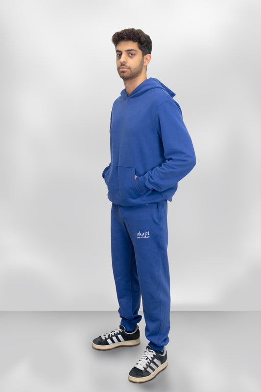 okapi clothing blue canopy hoodie