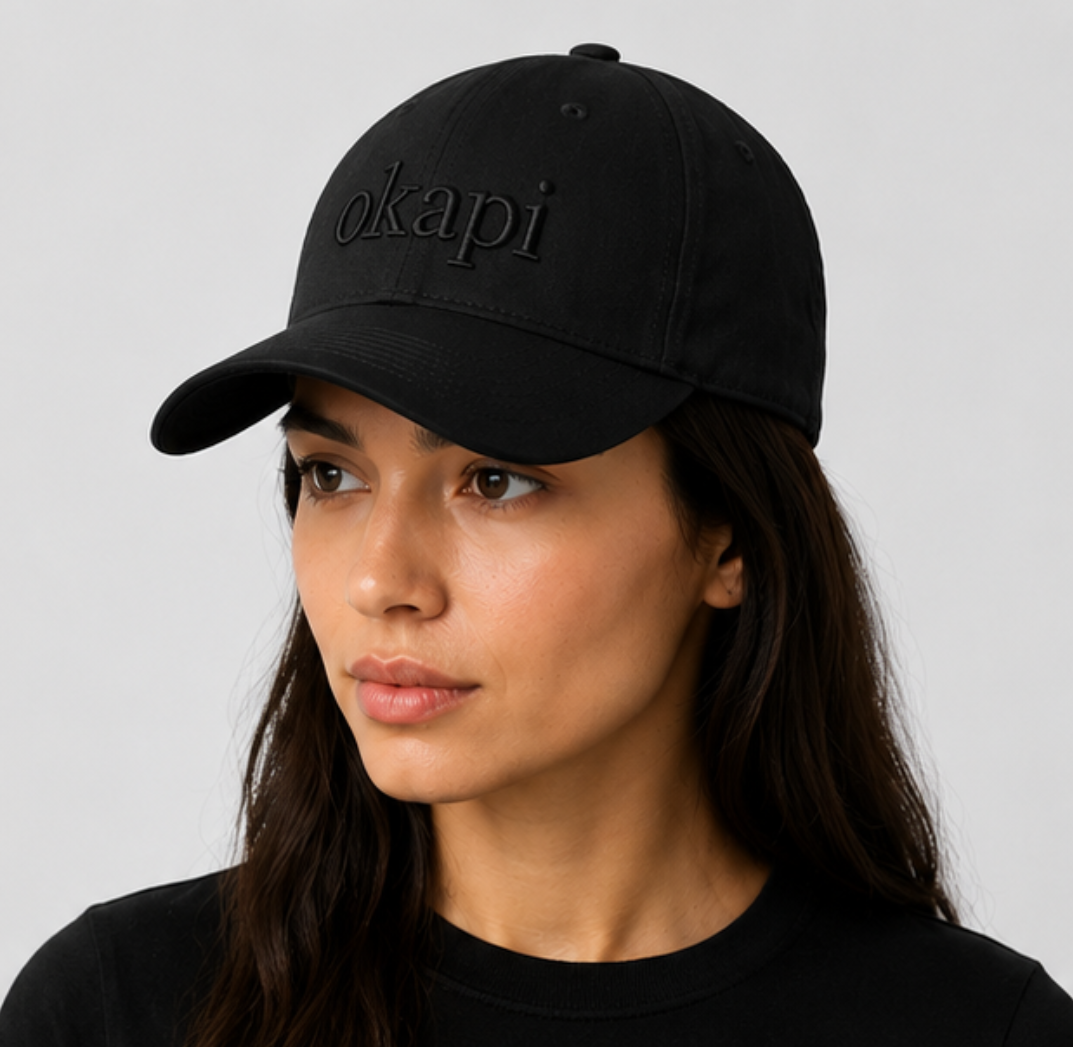 Black "The okapi" Cap