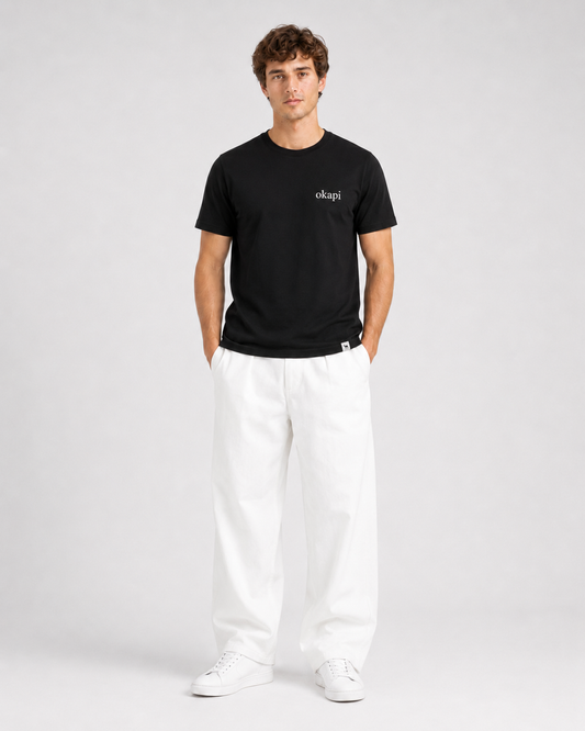 Black "The okapi" T-shirt