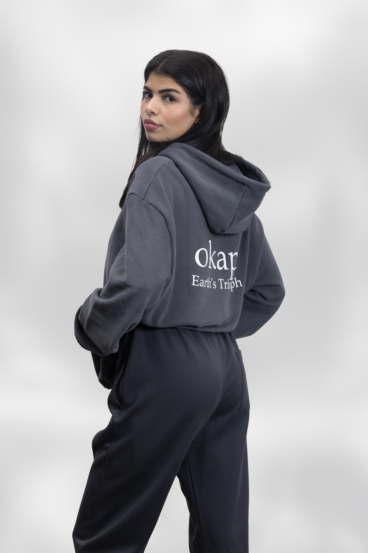 okapi clothing Dark Grey Hoodies and Pants