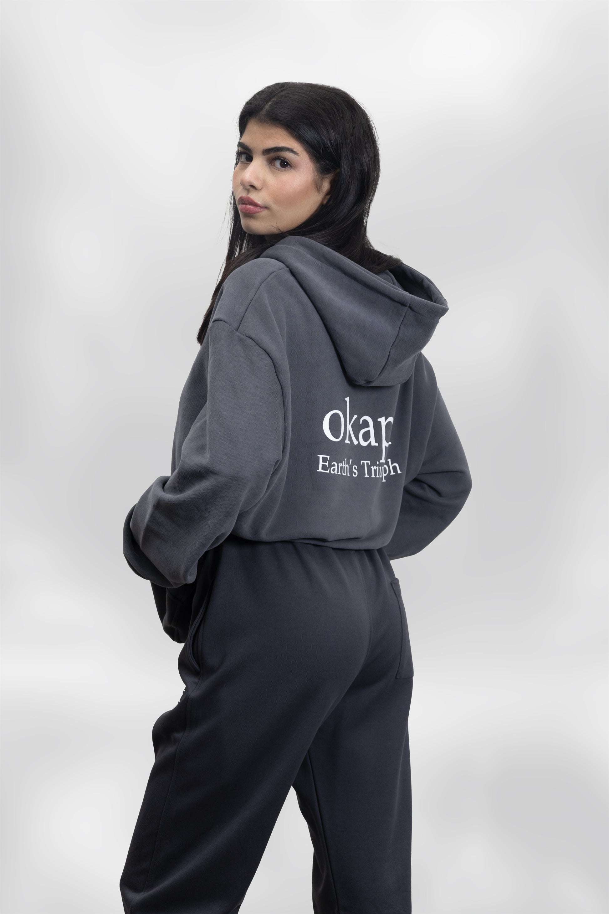 okapi clothing Dark Grey Hoodies and Pants