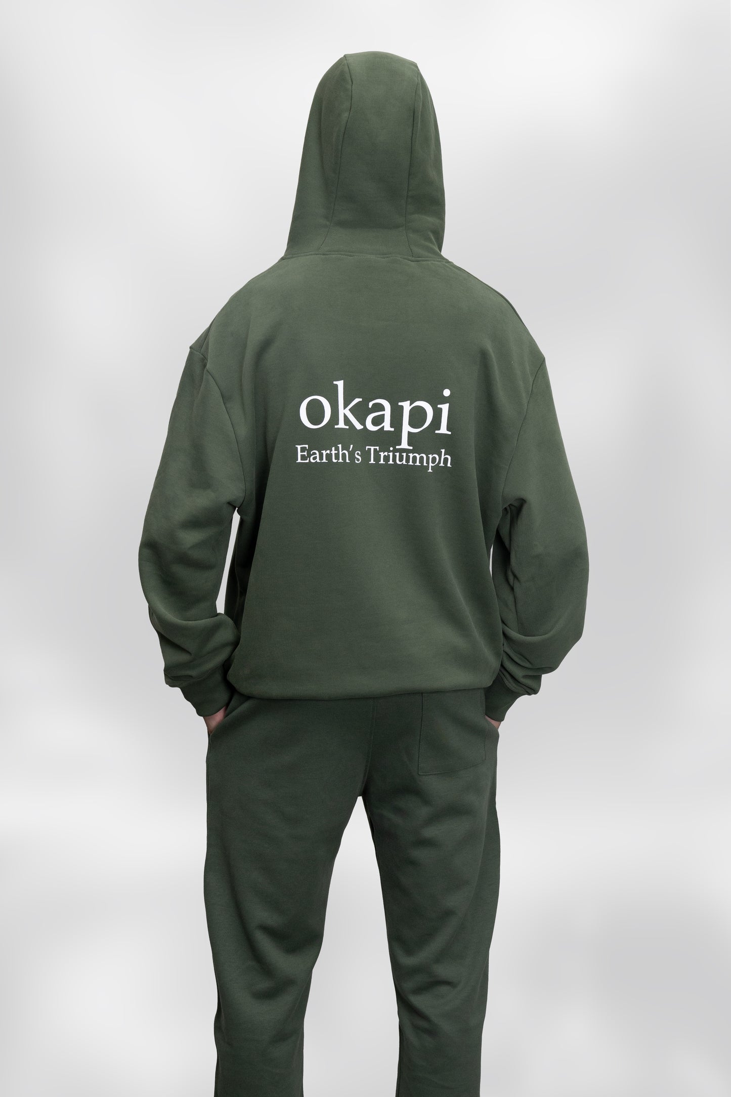 okapi clothing Green Rainfall Sweatpant