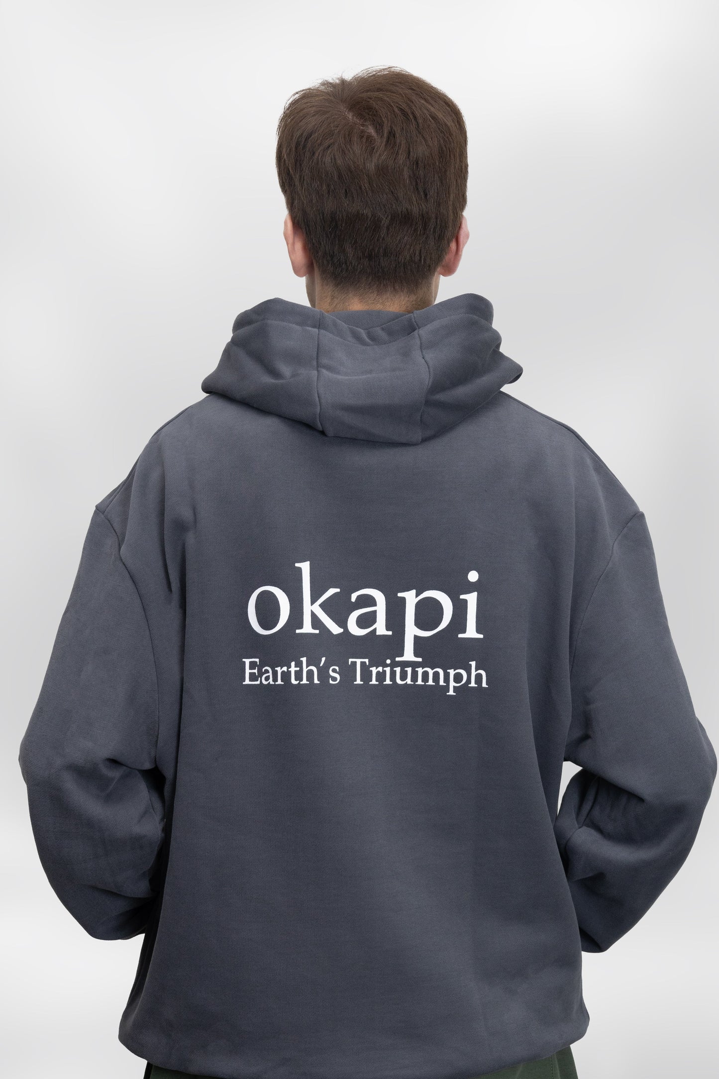 okapi clothing  Grey Hoodie 