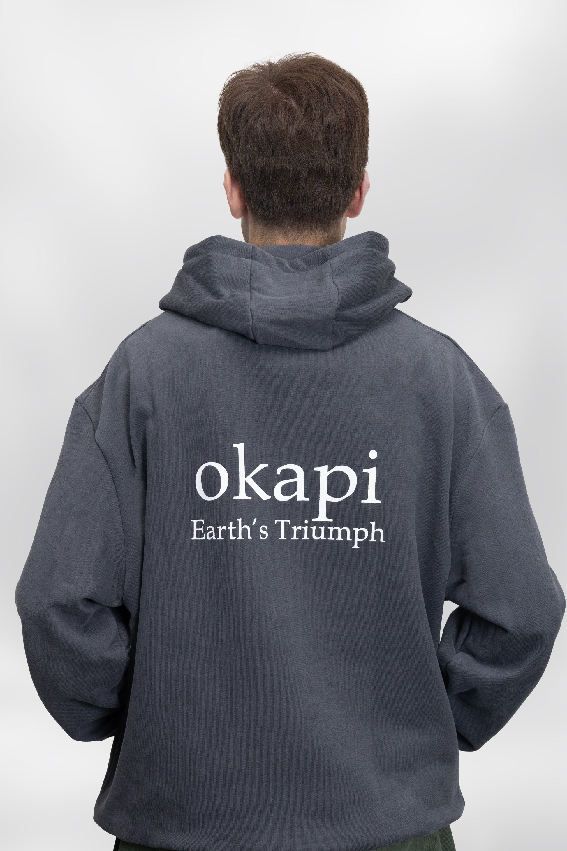 okapi clothing  Grey Hoodie 