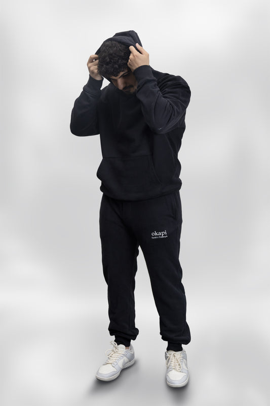 okapi clothing black hoodie