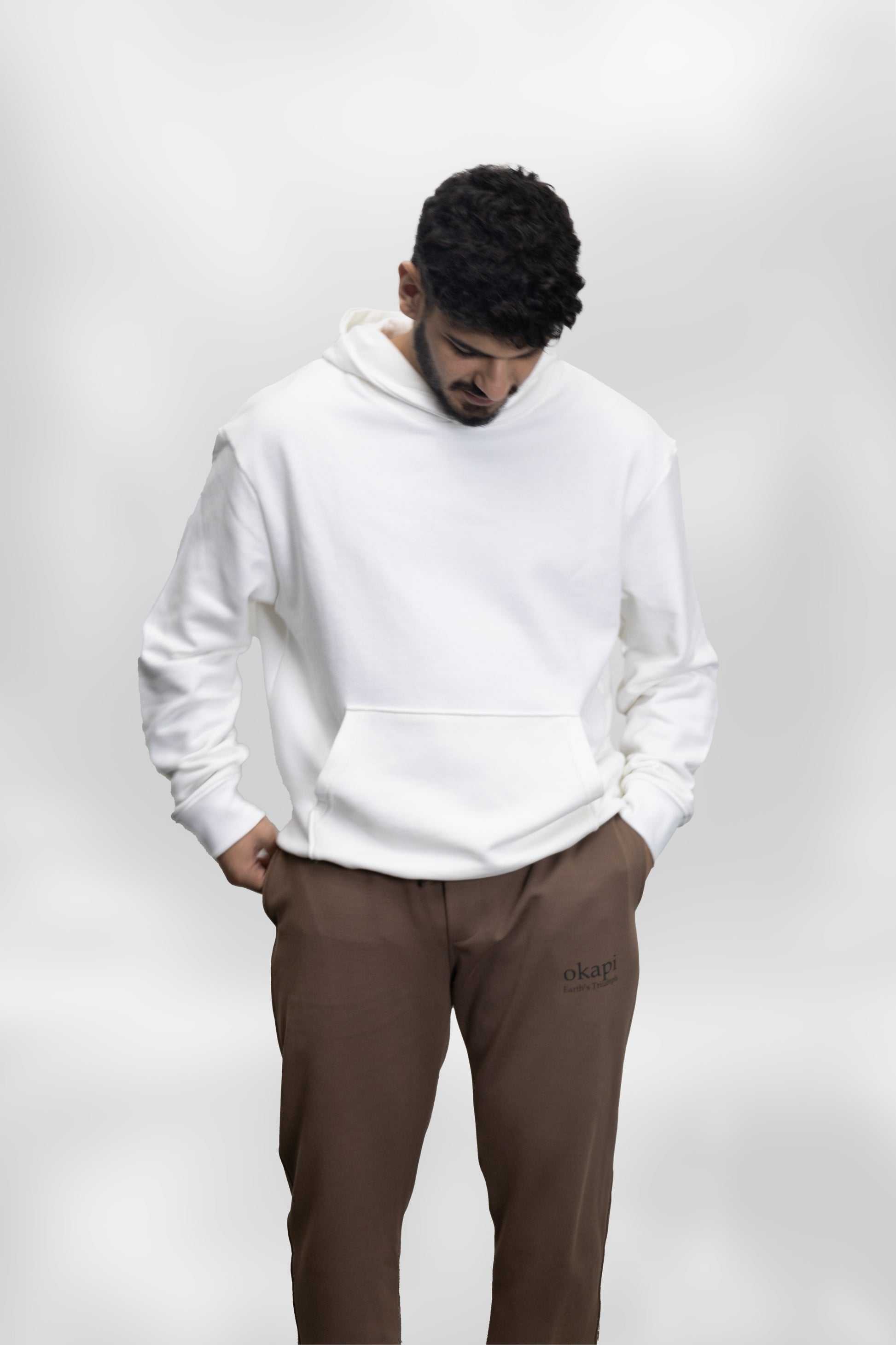 okapi clothing white hoodie