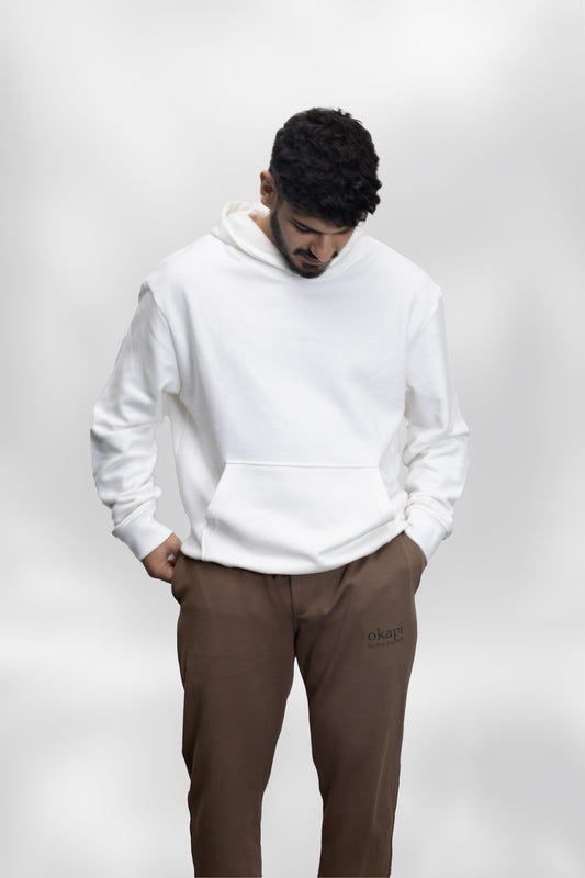 okapi clothing white hoodie